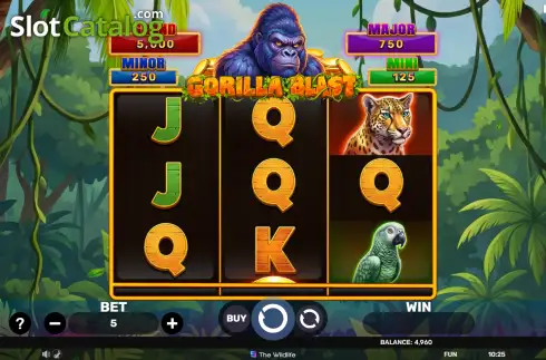 Οθόνη2. Gorilla Blast - Hold & Hit 3x3 Κουλοχέρης