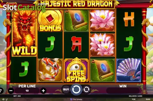 Οθόνη2. Majestic Red Dragon Κουλοχέρης 