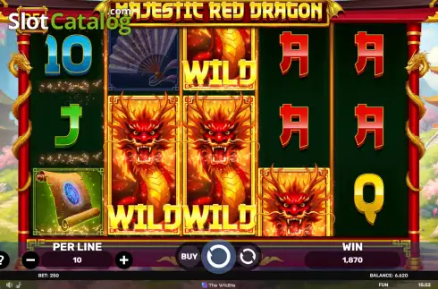 Οθόνη3. Majestic Red Dragon Κουλοχέρης 