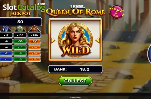 Οθόνη3. 1 Reel - Queen of Rome Κουλοχέρης