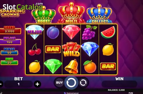 Οθόνη2. 3 Sparking Crowns Κουλοχέρης