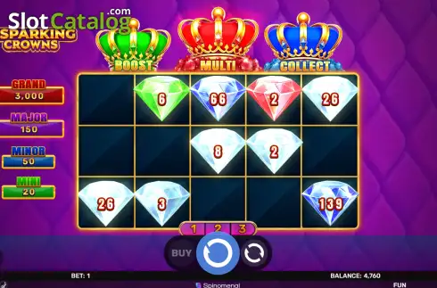 Οθόνη3. 3 Sparking Crowns Κουλοχέρης