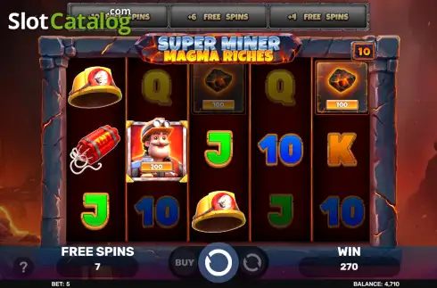 Οθόνη3. Super Miner - Magma Riches Κουλοχέρης