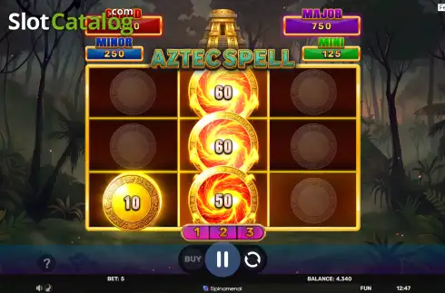 Οθόνη3. Aztec Spell - Hold & Hit 3x3 Κουλοχέρης