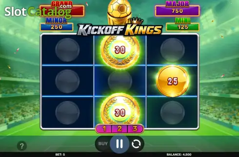 Οθόνη3. Kickoff Kings - Hold & Hit 3x3 Κουλοχέρης