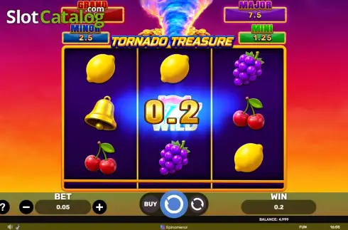 Οθόνη3. Tornado Treasure - Hold & Hit 3x3 Κουλοχέρης