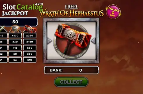 Οθόνη2. 1 Reel - Wrath of Hephaestus Κουλοχέρης