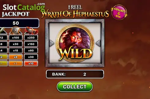 Οθόνη3. 1 Reel - Wrath of Hephaestus Κουλοχέρης