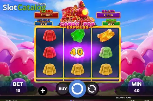 Οθόνη3. Candy Pop Express - Hold and Hit 3x3 Κουλοχέρης