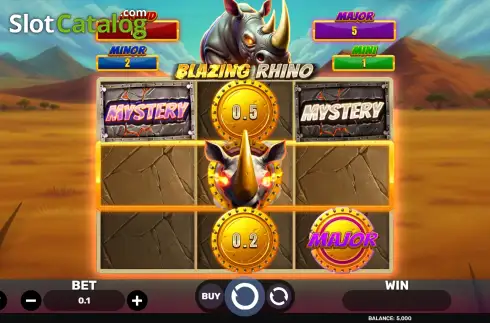 Οθόνη2. Blazing Rhino - Blast The Bonus 3x3 Κουλοχέρης 