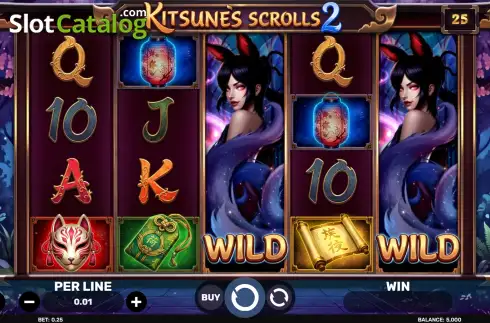 Οθόνη2. Kitsune's Scrolls 2 Κουλοχέρης