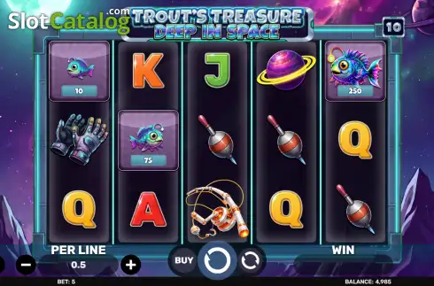 Οθόνη2. Trout's Treasure - Deep In Space Κουλοχέρης