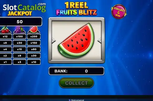 Οθόνη2. 1 Reel - Fruits Blitz Κουλοχέρης