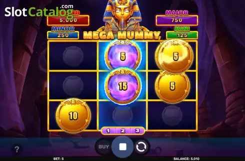 Οθόνη3. Mega Mummy - Hold & Hit 3x3 Κουλοχέρης