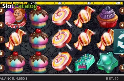 Οθόνη 1. Candy Slot Twins Κουλοχέρης
