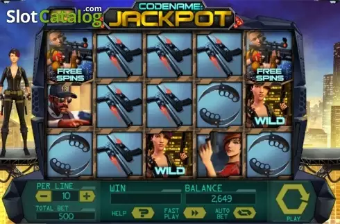 Οθόνη 2. Code Name: Jackpot Κουλοχέρης