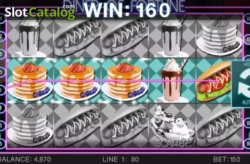 Οθόνη 4. Diner of Fortune Κουλοχέρης