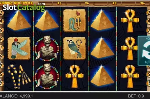 Οθόνη 1. Egyptian Adventure Κουλοχέρης