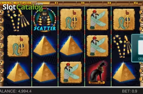 Οθόνη 6. Egyptian Adventure Κουλοχέρης