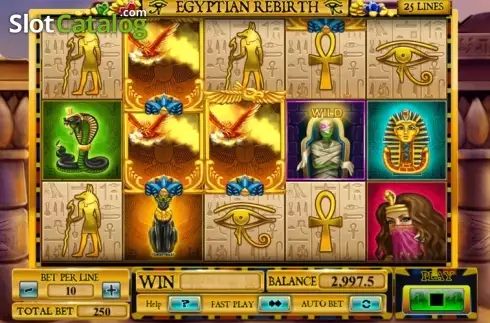 Οθόνη 3. Egyptian Rebirth Κουλοχέρης