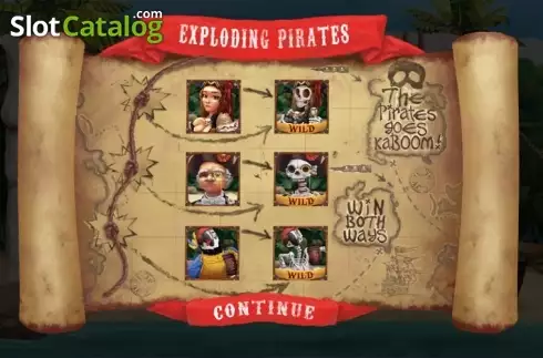 Οθόνη 1. Exploding Pirates Κουλοχέρης