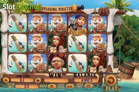 Οθόνη 2. Exploding Pirates Κουλοχέρης