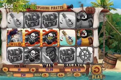 Οθόνη 3. Exploding Pirates Κουλοχέρης