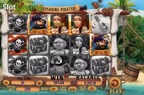 Οθόνη 5. Exploding Pirates Κουλοχέρης