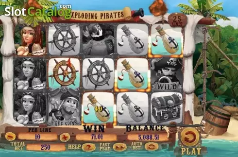 Οθόνη 6. Exploding Pirates Κουλοχέρης