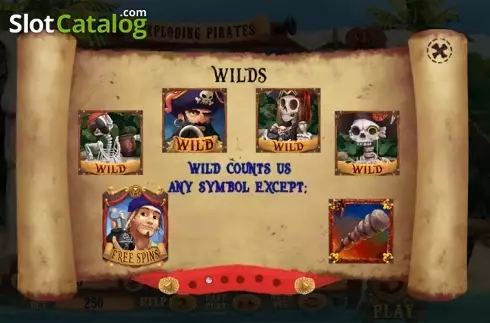 Πίνακας πληρωμών 2. Exploding Pirates Κουλοχέρης