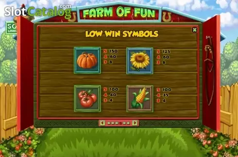 Πίνακας πληρωμών 4. Farm of Fun Κουλοχέρης