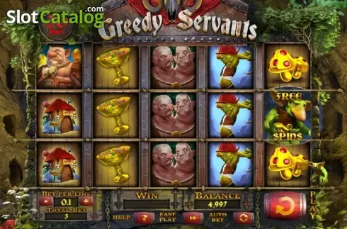 Οθόνη 1. Greedy Servants Κουλοχέρης
