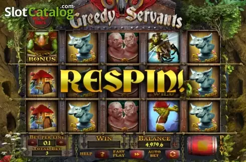 Οθόνη 3. Greedy Servants Κουλοχέρης