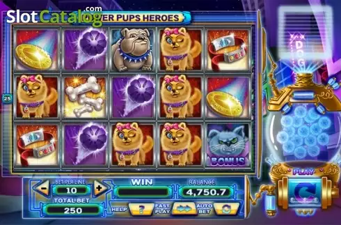 Οθόνη 2. Power Pups Heroes Κουλοχέρης