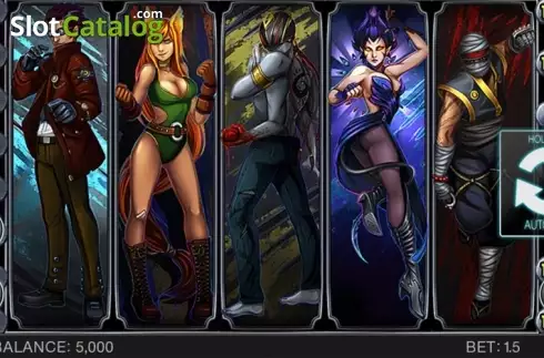 Στην οθόνη Intro Game. Reel Fighters Κουλοχέρης