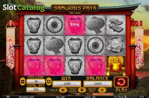 Win screen. Samurais Path Κουλοχέρης 