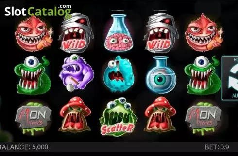 Οθόνη3. Wacky monsters Κουλοχέρης