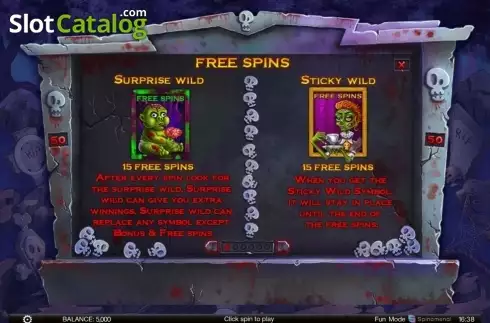Οθόνη2. Zombie slot mania Κουλοχέρης 