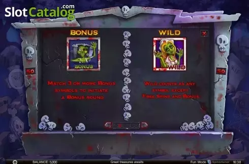 Οθόνη3. Zombie slot mania Κουλοχέρης 