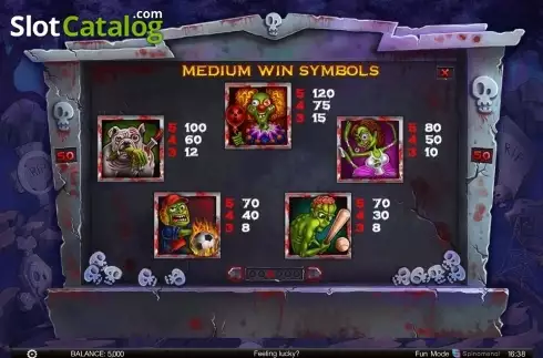 Οθόνη4. Zombie slot mania Κουλοχέρης 