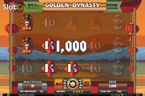 Οθόνη4. Golden Dynasty (Spinomenal) Κουλοχέρης