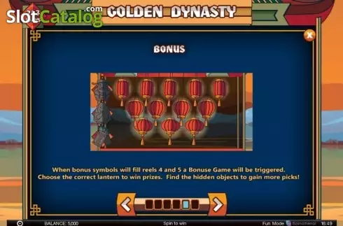 Οθόνη9. Golden Dynasty (Spinomenal) Κουλοχέρης