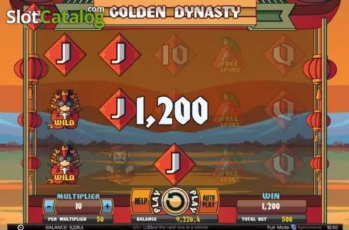 Οθόνη3. Golden Dynasty (Spinomenal) Κουλοχέρης