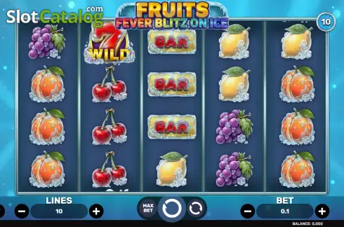Οθόνη2. Fruits Fever Blitz - On Ice Κουλοχέρης