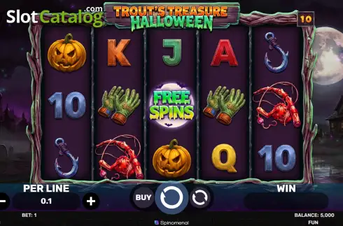 Οθόνη2. Trout's Treasure - Halloween Κουλοχέρης 