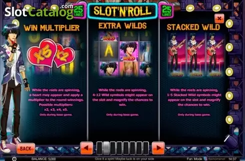 Οθόνη3. Slot 'N' Roll Κουλοχέρης