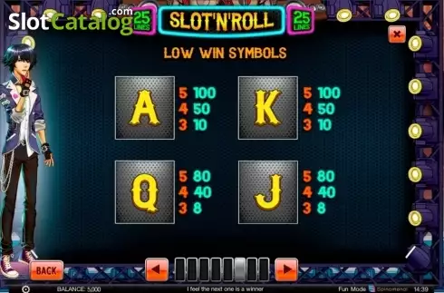 Οθόνη7. Slot 'N' Roll Κουλοχέρης