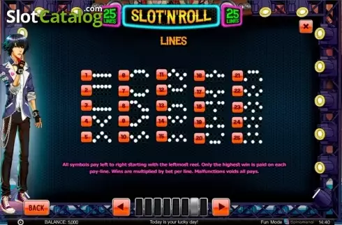 Οθόνη8. Slot 'N' Roll Κουλοχέρης