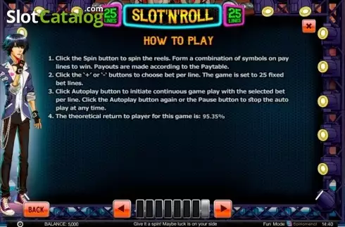 Οθόνη9. Slot 'N' Roll Κουλοχέρης