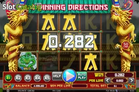 Άνοιγμα οθόνης αγώνα. 4 Winning Directions Κουλοχέρης